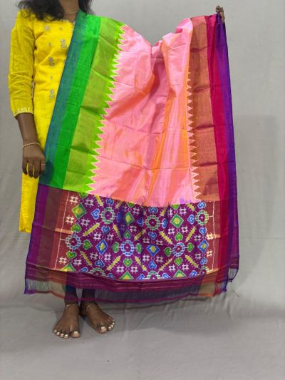 PSSIISDP5Y03ECDC38- Ikat Silk dupatta