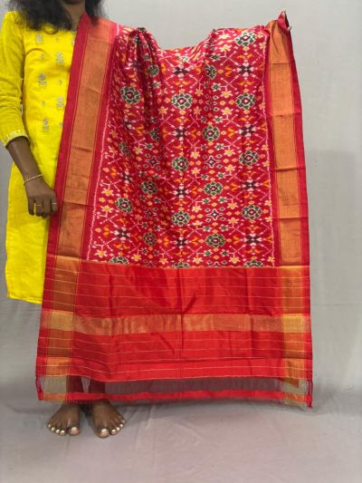 PSSIISDP5Y03ECDC41- Ikat Silk dupatta