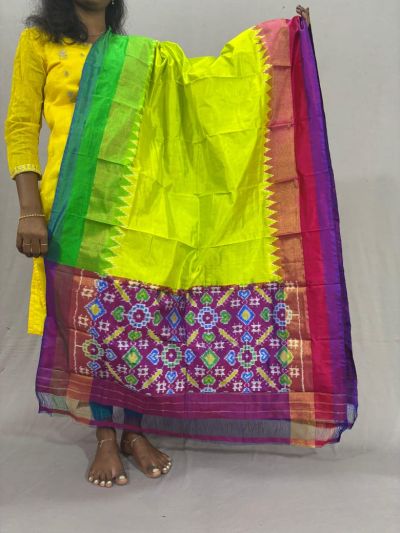 PSSIISDP5Y03ECDC46- Ikat Silk dupatta