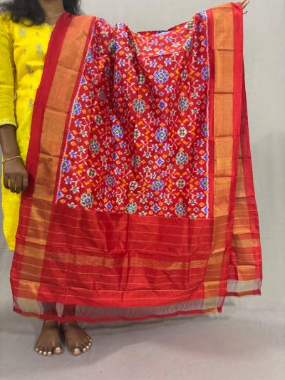 PSSIISDP5Y03ECDC49- Ikat Silk dupatta