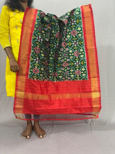 PSSIISDP5Y03ECDC52- Ikat Silk dupatta