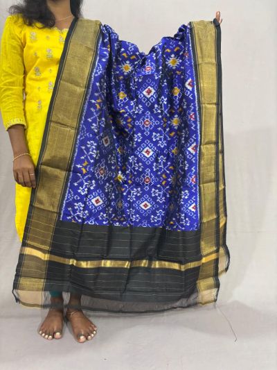 PSSIISDP5Y03ECDC53- Ikat Silk dupatta