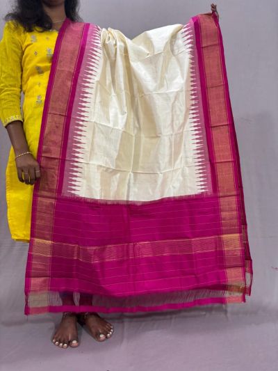 PSSIISDP5Y03ECDC60- Ikat Silk dupatta