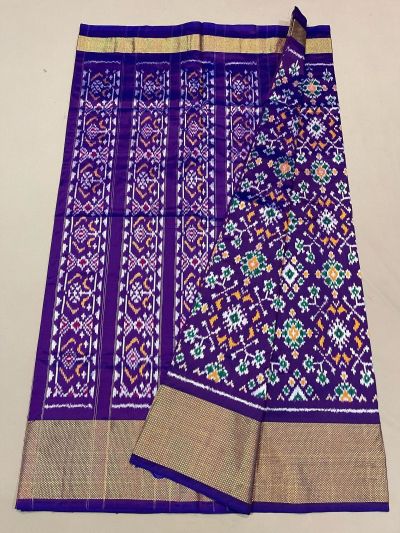 PUSNIDSS5A09NDCD01- Ikat silk saree