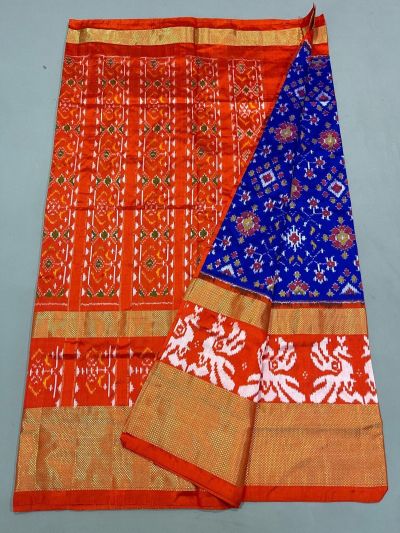 PUSNIDSS5A09NDCD09- Ikat silk saree