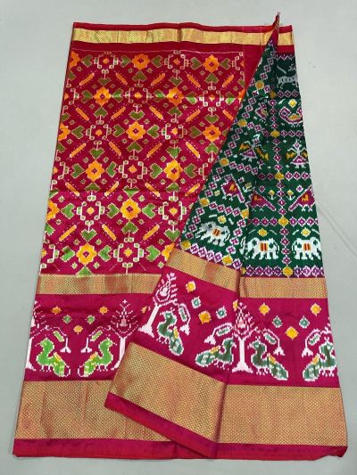 PUSNIDSS5A09NDCD10- Ikat silk saree