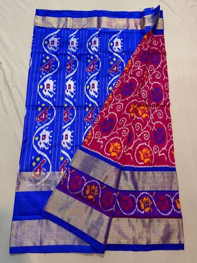 PUSNIDSS5A09NDCD17- Ikat silk saree