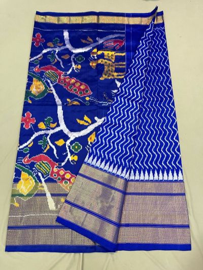 PUSNIDSS5A09NDCD18- Ikat silk saree