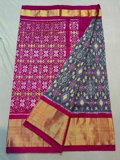 PUSNIDSS5A09NDCD19- Ikat silk saree
