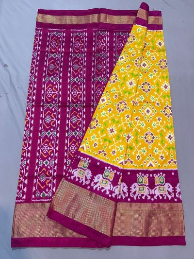 PUSNIDSS5A09NDCD20- Ikat silk saree