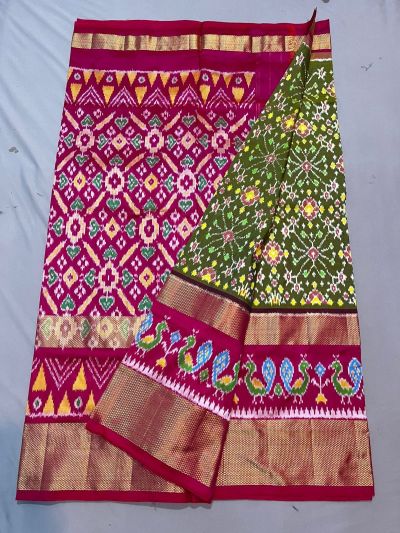 PUSNIDSS5A09NDCD22- Ikat silk saree