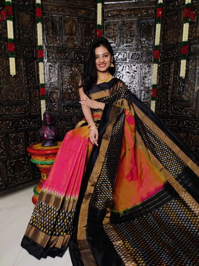 PALUIDSS5Y03TSDC04- Ikat silk saree