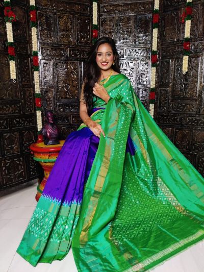 PALUIDSS5Y03TSDC12- Ikat silk saree