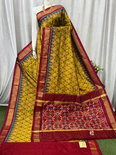 PASKIDSS5Y03BECD01- Ikat silk saree