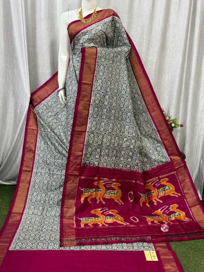 PASKIDSS5Y05BXCD09- Ikat silk saree
