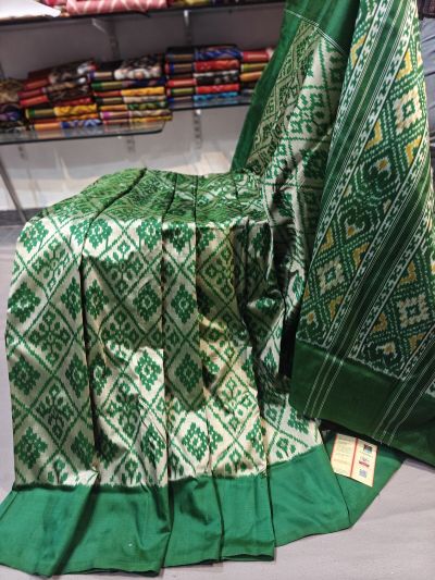 PGMRIDSS5Y02BXCC10- Ikat silk saree