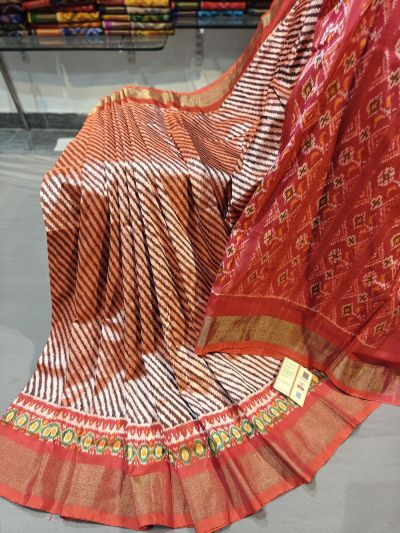 PGMRIDSS5Y02BXCC13- Ikat silk saree