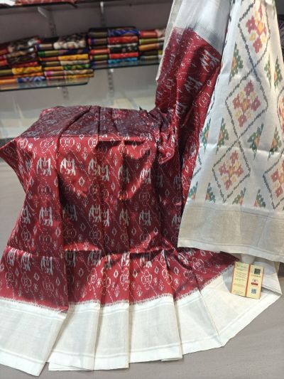 PGMRIDSS5Y02BXCC17- Ikat silk saree