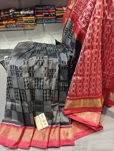 PGMRIDSS5Y02BXCC19- Ikat silk saree