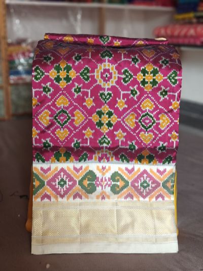 PGMRIDSS5Y06BBDC02- Ikat silk saree