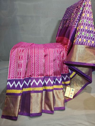 PGMRIDSS5Y06BBDC05- Ikat silk saree