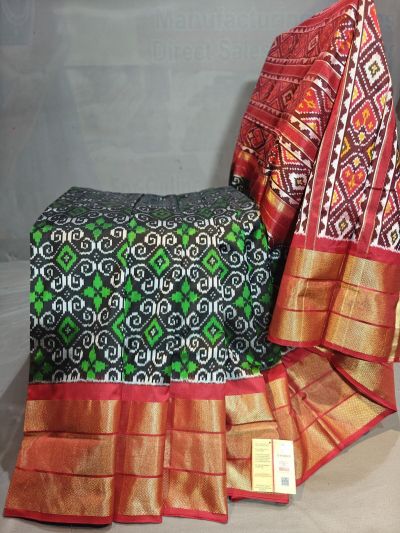 PGMRIDSS5Y06BBDC06- Ikat silk saree