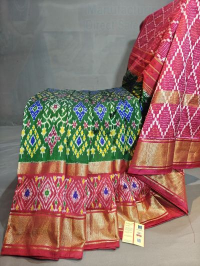 PGMRIDSS5Y06BBDC08- Ikat silk saree