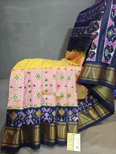 PGMRIDSS5Y06BBDC13- Ikat silk saree