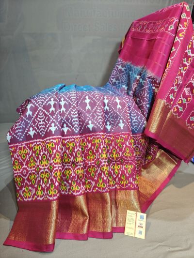 PGMRIDSS5Y06BBDC14- Ikat silk saree