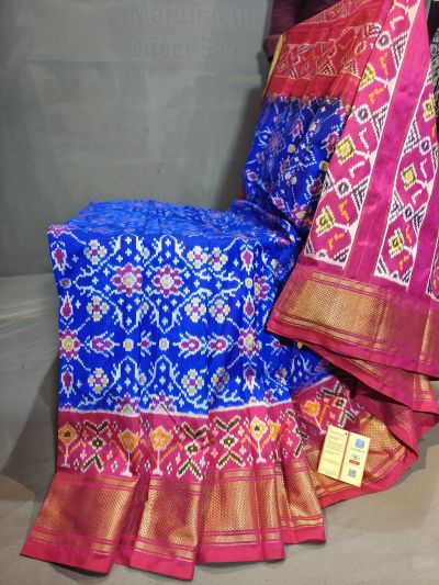 PGMRIDSS5Y06BBDC16- Ikat silk saree