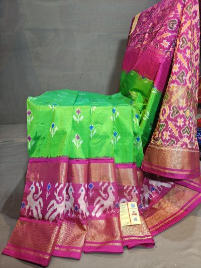 PGMRIDSS5Y06BBDC18- Ikat silk saree
