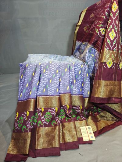 PGMRIDSS5Y06BBDC19- Ikat silk saree