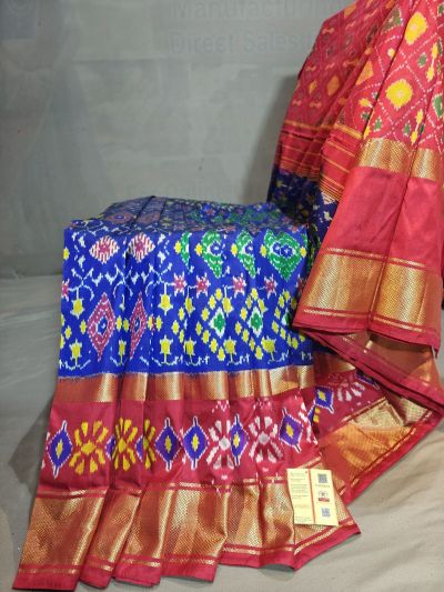 PGMRIDSS5Y06BBDC21- Ikat silk saree
