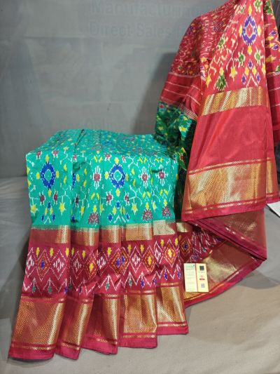 PGMRIDSS5Y06BBDC23- Ikat silk saree