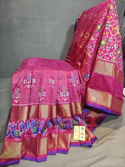 PGMRIDSS5Y06BBDC25- Ikat silk saree