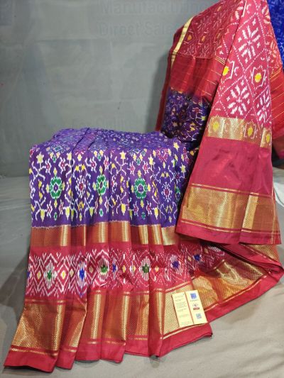 PGMRIDSS5Y06BBDC30- Ikat silk saree