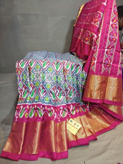 PGMRIDSS5Y06BBDC31- Ikat silk saree