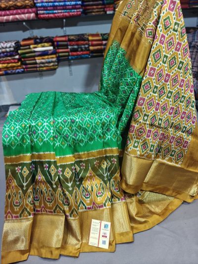 PGMRIDSS5Y06BICD04- Ikat silk saree