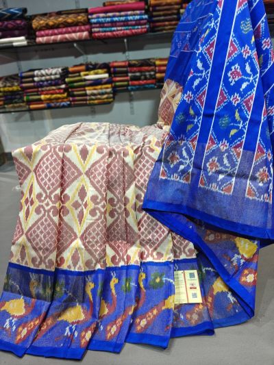 PGMRIDSS5Y06BICD05- Ikat silk saree