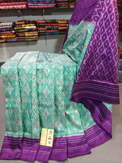 PGMRIDSS5Y06BICD06- Ikat silk saree