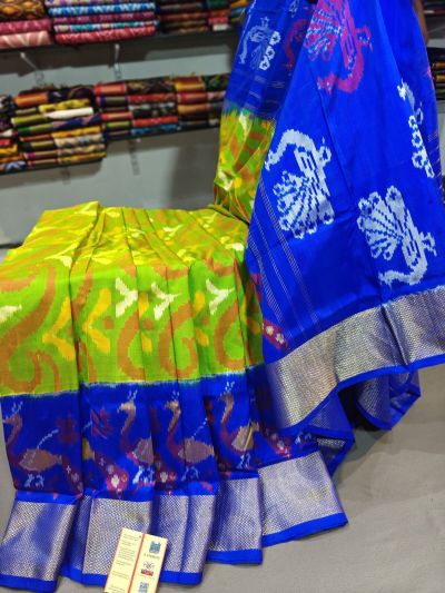 PGMRIDSS5Y06BICD07- Ikat silk saree
