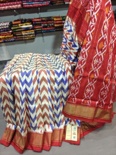 PGMRIDSS5Y06BICD08- Ikat silk saree
