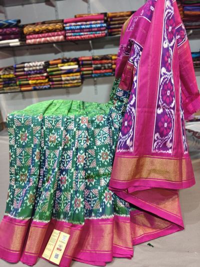 PGMRIDSS5Y06BICD15- Ikat silk saree