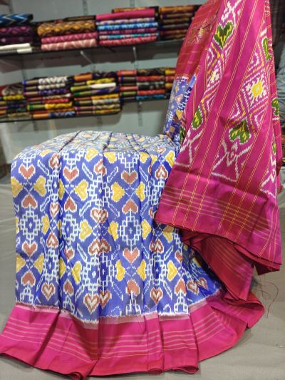 PGMRIDSS5Y06BICD19- Ikat silk saree