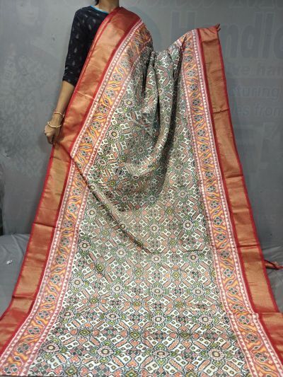 PGMRIDSS5Y06NIDC17- Ikat silk saree