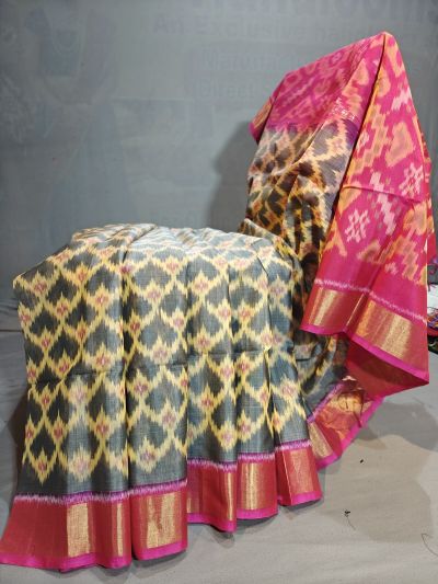 PGMRISCS5Y08EDDC17- Ikat Sico saree