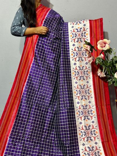 PKISIDSS5A30BECC46- Ikat silk saree