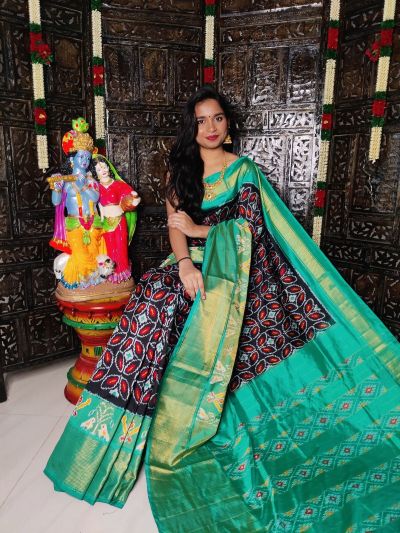 PRKSIDSS5Y05NDDC01- Ikat silk saree