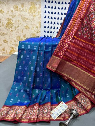 PRMHIDSS5Y06BSDC07- Ikat silk saree