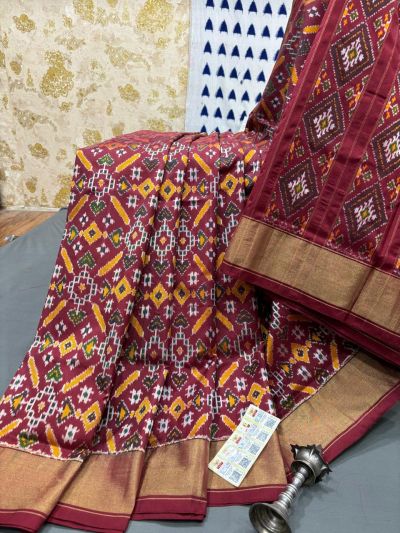 PRMHIDSS5Y06BSDC15- Ikat silk saree